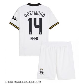 Borussia Dortmund Maximilian Beier #14 Maglia Gara Terza Repliche 2024-25 Bambino Maniche Corte